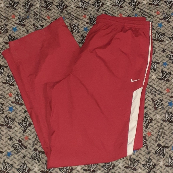 Nike Pants Y2k Nike Fit Storm Vintage Red Athletic Pants Navy Blue